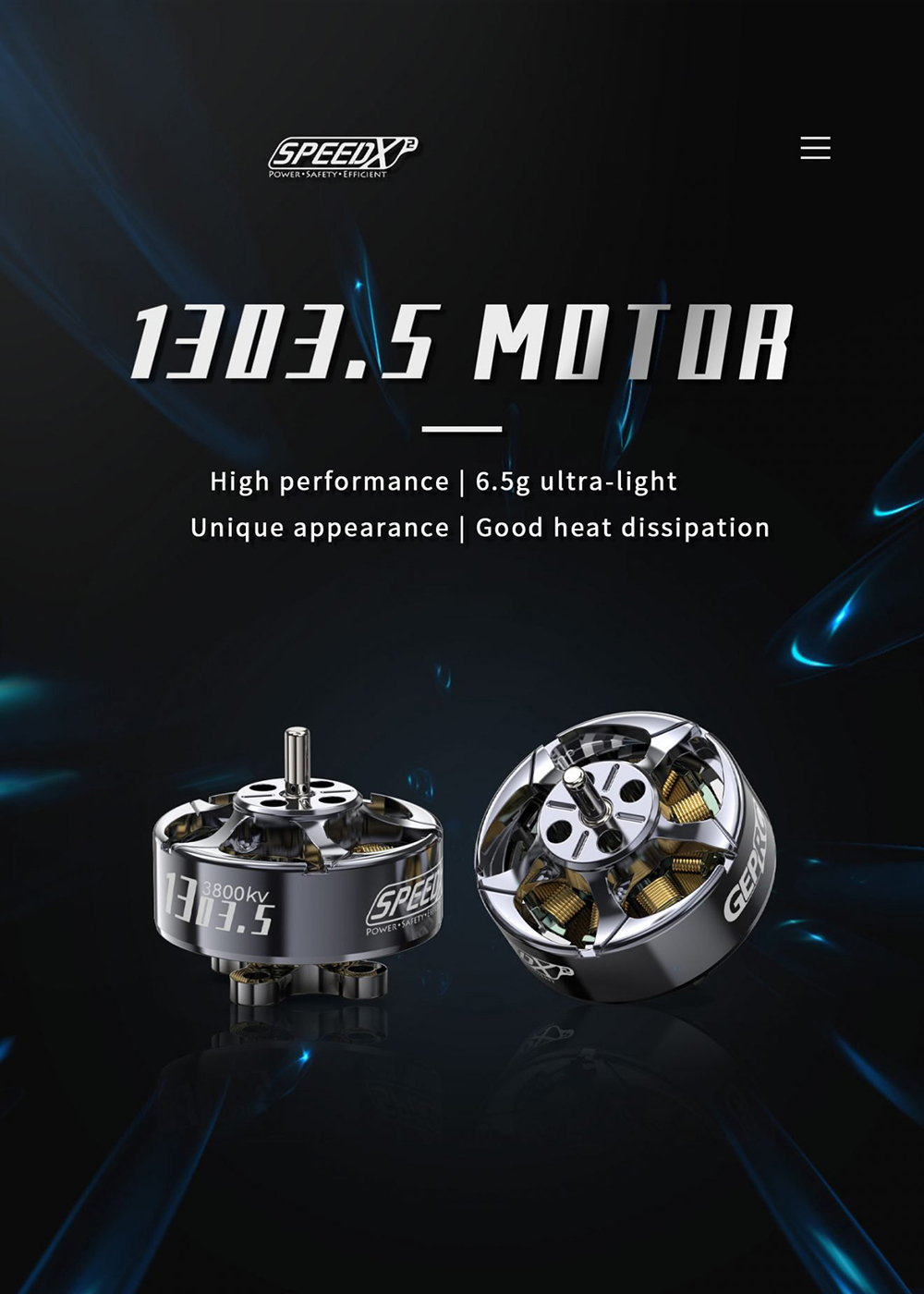 GEPRC-SPEEDX2-13035-5500KV-2-4S-Brushless-Motor-fuumlr-Cinelog25-Cinelog-25-DJI-O3-FPV-RC-Racing-Dro-2005198-2